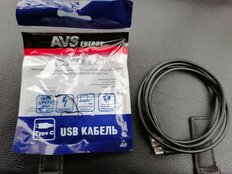 Кабель USB, AVS, TC-31, Type-C, 1 м, USB 2.0, черный, A78883S - фото 1 от пользователя