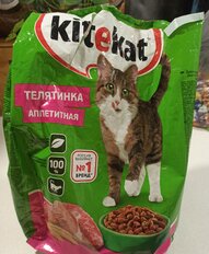 Корм для животных Kitekat, 800 г, для взрослых кошек, сухой, аппетитная телятинка, пакет, 10132147 - фото 4 от пользователя