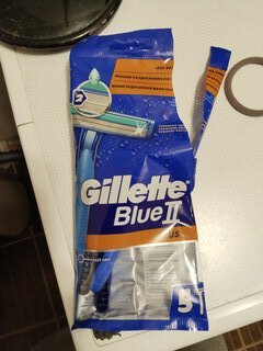 Станок для бритья Gillette, Blue2 Plus, для мужчин, 2 лезвия, 5 шт, одноразовые - фото 1 от пользователя