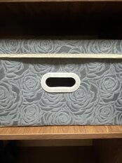 Кофр для хранения, с крышкой, складной, 38х25х25 см, серый, Розы, Y3-587 - фото 9 от пользователя