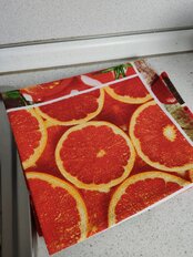 Полотенце кухонное вафельное, 45х60 см, 100% хлопок, хлопок, Сочное ассорти, красное, Россия, ТХбК30216-1/150 - фото 2 от пользователя