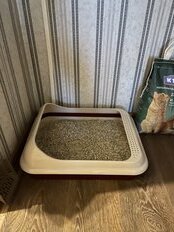 Туалет-лоток для кошек с сеткой, с бортиком, в ассортименте, Альтернатива, Верный друг, М6416 - фото 1 от пользователя
