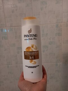 Шампунь, бальзам-ополаскиватель для сухих и поврежденных волос, Pantene Pro-V, 3в1 Интенсивное восстановление, 360 мл - фото 7 от пользователя
