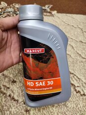 Масло машинное минеральное, для четырехтактного двигателя, SAE 30, Maxcut, 4T Hd, 1 л, 850930705 - фото 1 от пользователя