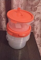 Контейнер пищевой пластик, 0.4 л, 12х12х6 см, в ассортименте, круглый, Полимербыт, Смайл, 4352000 - фото 4 от пользователя
