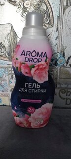 Гель для стирки Aroma Drop, 1 л, универсальный, Цветочный микс 2в1 - фото 1 от пользователя