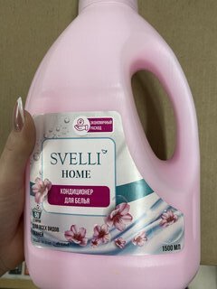 Кондиционер для белья Svelli, 1.5 л, Нежный цветочный аромат - фото 2 от пользователя