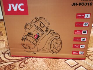 Пылесос JVC, JH-VC310, 1800 Вт, с контейнером, 2 л, сухая уборка, циклон, синий - фото 6 от пользователя