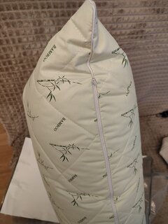 Подушка 50 х 70 см, 100% полиэстер, Бамбук, тик, 100% хлопок, кант, средняя, Silvano - фото 7 от пользователя