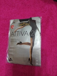 Колготки Omsa, Attiva, 20 DEN, р. 6, nero/черные, шортики, с укрепленным мыском - фото 2 от пользователя