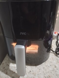 Аэрогриль JVC, JK-MB040, 1500 Вт, антипригарное покрытие, 4.5 л, сенсорное управление, черный с серебром - фото 3 от пользователя