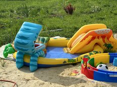 Игровой центр-бассейн Intex, 249х191х109 см, Динозавр, 57444NP, 216 л, горка, распылитель, мячики, от 2 лет - фото 9 от пользователя