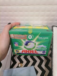 Капсулы для стирки Ariel, Liquid Capsules Горный родник, 12 шт, 19.5 г - фото 1 от пользователя