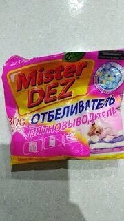 Пятновыводитель-отбеливатель Mister Dez, Eco-Cleaning, 300 г, порошок, для белья, кислородный - фото 1 от пользователя