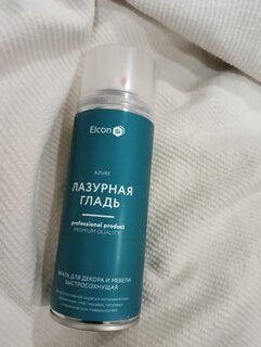 Эмаль аэрозольная, Elcon, декоративная, быстросохнущая, силикон-акриловая, матовая, лазурная гладь, 520 мл - фото 2 от пользователя