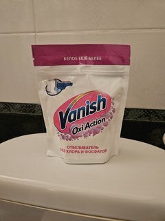 Отбеливатель Vanish, OxiAction, 250 г, порошок, для тканей, кислородный, 3089434 - фото 1 от пользователя