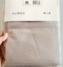 Штора для ванн 180х180 см, полиэстер, Ромбики, серо-коричневая, STSC2828C-1 - фото 3 от пользователя