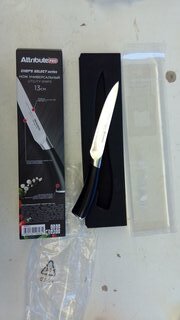 Нож кухонный Attribute, CHEF`S SELECT, универсальный, нержавеющая сталь, 13 см, abs-пластик, APK012 - фото 5 от пользователя