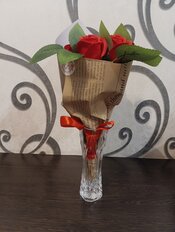 Ваза стекло, настольная, 16.5х5.5 см, Y4-3627 - фото 9 от пользователя