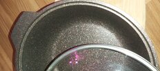 Кастрюля-жаровня алюминий, антипригарное покрытие, 4 л, с крышкой, крышка стекло, Kukmara, Granit Ultra, жга41а, красная - фото 6 от пользователя