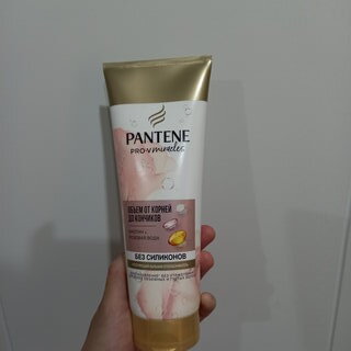 Бальзам-ополаскиватель для тонких волос, Pantene Pro-V, Rose Miracles Объем от корней до кончиков, 200 мл - фото 3 от пользователя