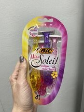 Станок для бритья Bic, Miss Soleil Color, для женщин, 4 шт, одноразовые, 931539 - фото 3 от пользователя