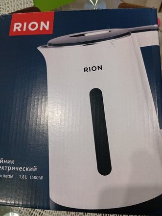 Чайник электрический Rion, CX-K205-18, 1.8 л, 1500 Вт, скрытый нагревательный элемент, сталь, пластик - фото 3 от пользователя