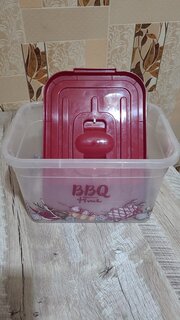Контейнер пищевой пластик, 6.5 л, для шашлыка, Полимербыт, BBQ Time, 4380934 - фото 2 от пользователя