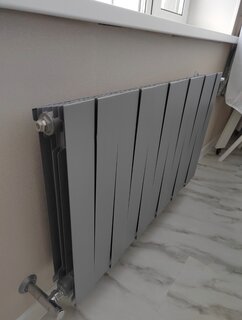Радиатор биметалл, 500х100 мм, Royal Thermo, PianoForte/Silver Satin, 12 секций, НС-1176336 - фото 1 от пользователя