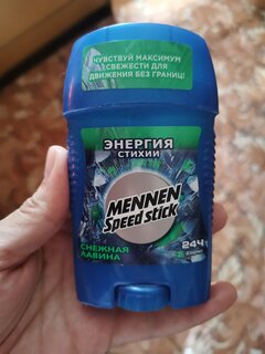 Дезодорант Mennen Speed Stick, Снежная лавина, для мужчин, стик, 60 г - фото 1 от пользователя