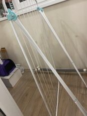 Сушилка для белья напольная, 10 м, 83х55х105 см, 8 прутьев, 10 кг, Nika, СБ3Б - фото 7 от пользователя
