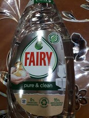 Средство для мытья посуды Fairy, Pure &amp; Clean, 650 мл - фото 2 от пользователя