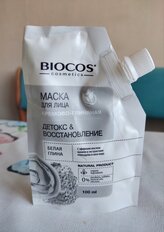 Маска для лица, Biocos, Детокс и Восстановление, на основе белой глины, 100 мл - фото 8 от пользователя