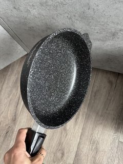 Сковорода литой алюминий, 24 см, антипригарное покрытие, Мечта, Гранит black Induction, съемная ручка, индукция, 024802И - фото 9 от пользователя