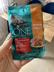 Корм для животных Purina, One, 75 г, для стерилизованных кошек, курица, зеленая фасоль, 0042057005 - фото 7 от пользователя