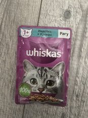 Корм для животных Whiskas, 75 г, для взрослых кошек 1+, рагу, индейка/кролик, пауч, G8484 - фото 3 от пользователя