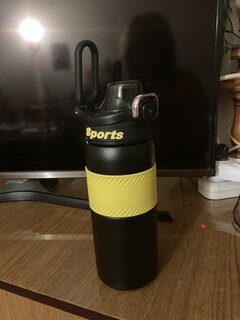 Термобутылка нержавеющая сталь, 0.5 л, Sports Fresh, желтая, B070071 - фото 1 от пользователя