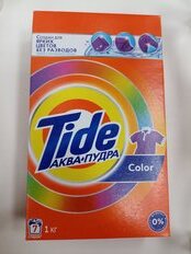 Стиральный порошок Tide, 1 кг, автомат, для цветного белья, Color - фото 8 от пользователя