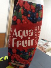 Гель для душа Aquafruit, Active Fresh Фруктовый микс, 420 мл - фото 3 от пользователя