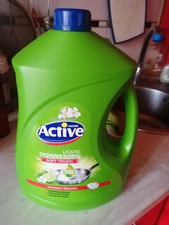 Средство для мытья посуды Active, Лайм и цветы, 3500 мл - фото 6 от пользователя