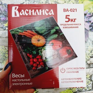 Весы кухонные электронные, стекло, Василиса, Вита микс, платформа, точность 1 г, до 5 кг, LCD-дисплей, ВА-021 - фото 5 от пользователя