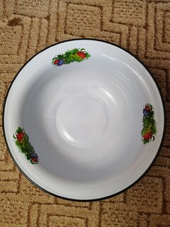 Таз металл, эмалированный, 7 л, круглый, с декором, Дары лета, в ассортименте, Сибирские товары, С3020/*63/*59/П - фото 1 от пользователя