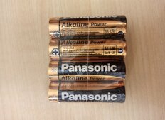 Батарейка Panasonic, АА (LR6, 15A), Alkaline Power, щелочная, 1.5 В, спайка, 4 шт - фото 1 от пользователя