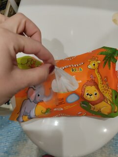 Полотенца влажные Pamperino Kids, 60 шт, детские, с ромашкой, алоэ вера и витамином Е, 80055 - фото 8 от пользователя