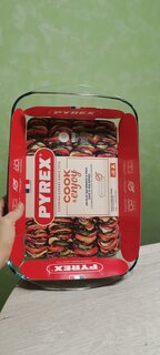 Форма для запекания стекло, 27х40х7 см, 4.6 л, прямоугольная, Pyrex, Smart cooking, 240B000/6146 - фото 4 от пользователя