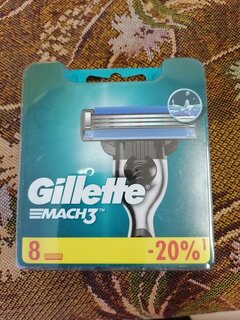 Сменные кассеты для бритв Gillette, Mach3, для мужчин, 8 шт - фото 2 от пользователя