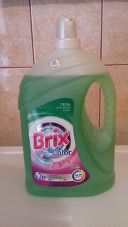 Гель для стирки Brix, 4.3 л, для цветного белья, Color - фото 7 от пользователя