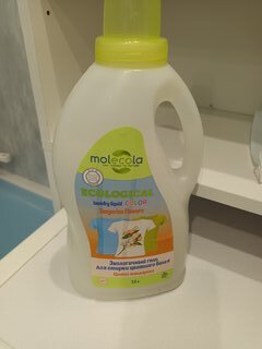 Гель для стирки Molecola, 1.5 л, для цветного белья, Цветы мандарина - фото 3 от пользователя