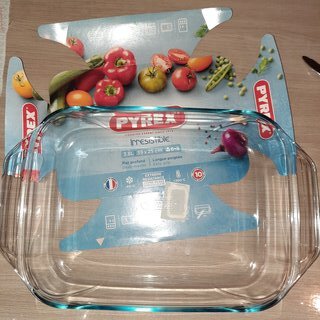 Форма для запекания стекло, 25х39х7 см, 3.8 л, прямоугольная, Pyrex, Irresistible, 409B000/7046 - фото 1 от пользователя