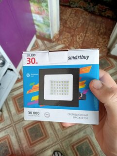 Прожектор светодиодный Smartbuy, FL SMD LIGHT, 30 Вт, 6500 К, черный, SBL-FLLight-30-65K - фото 1 от пользователя